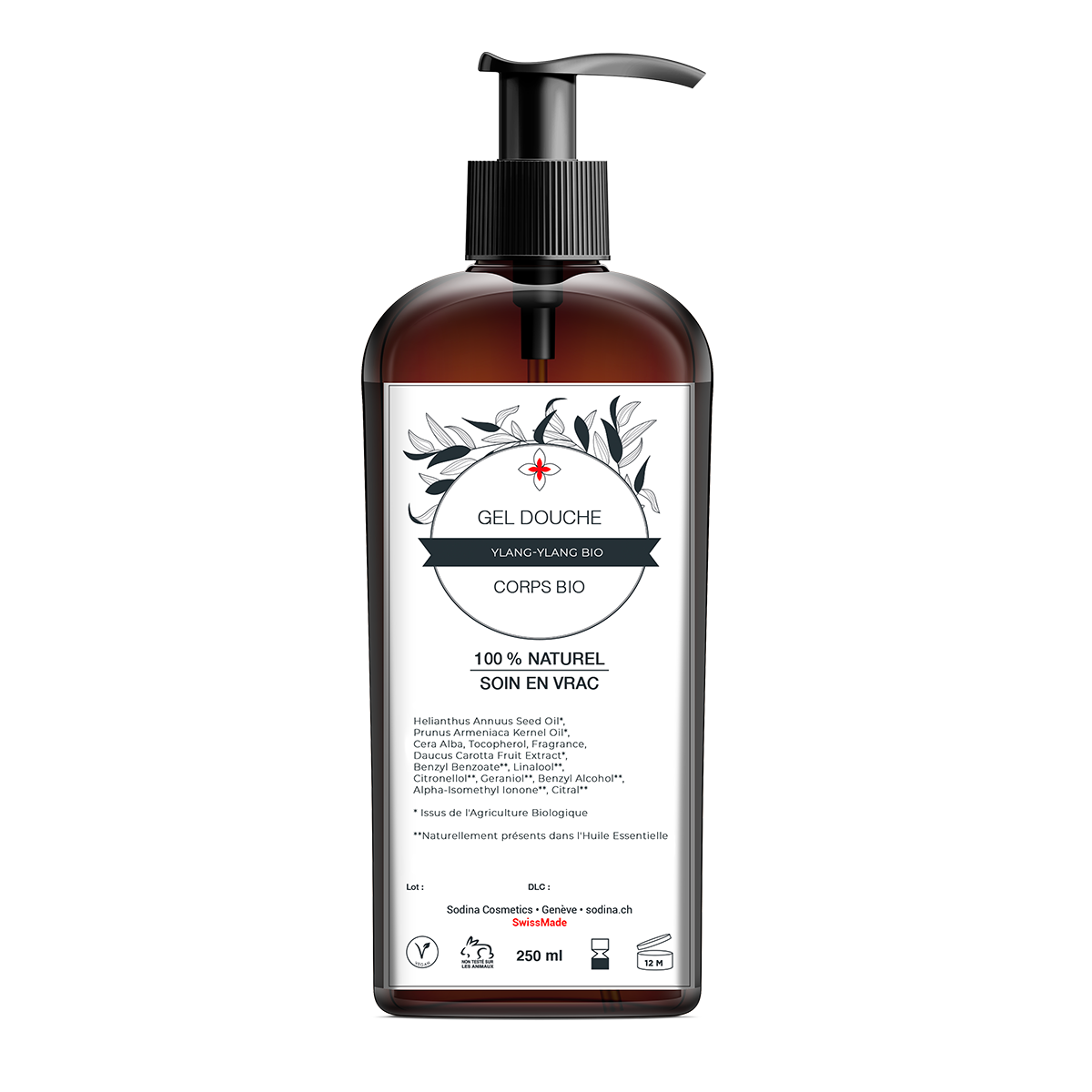 Bio-Sesam und Ylang Ylang Superfett-Duschgel