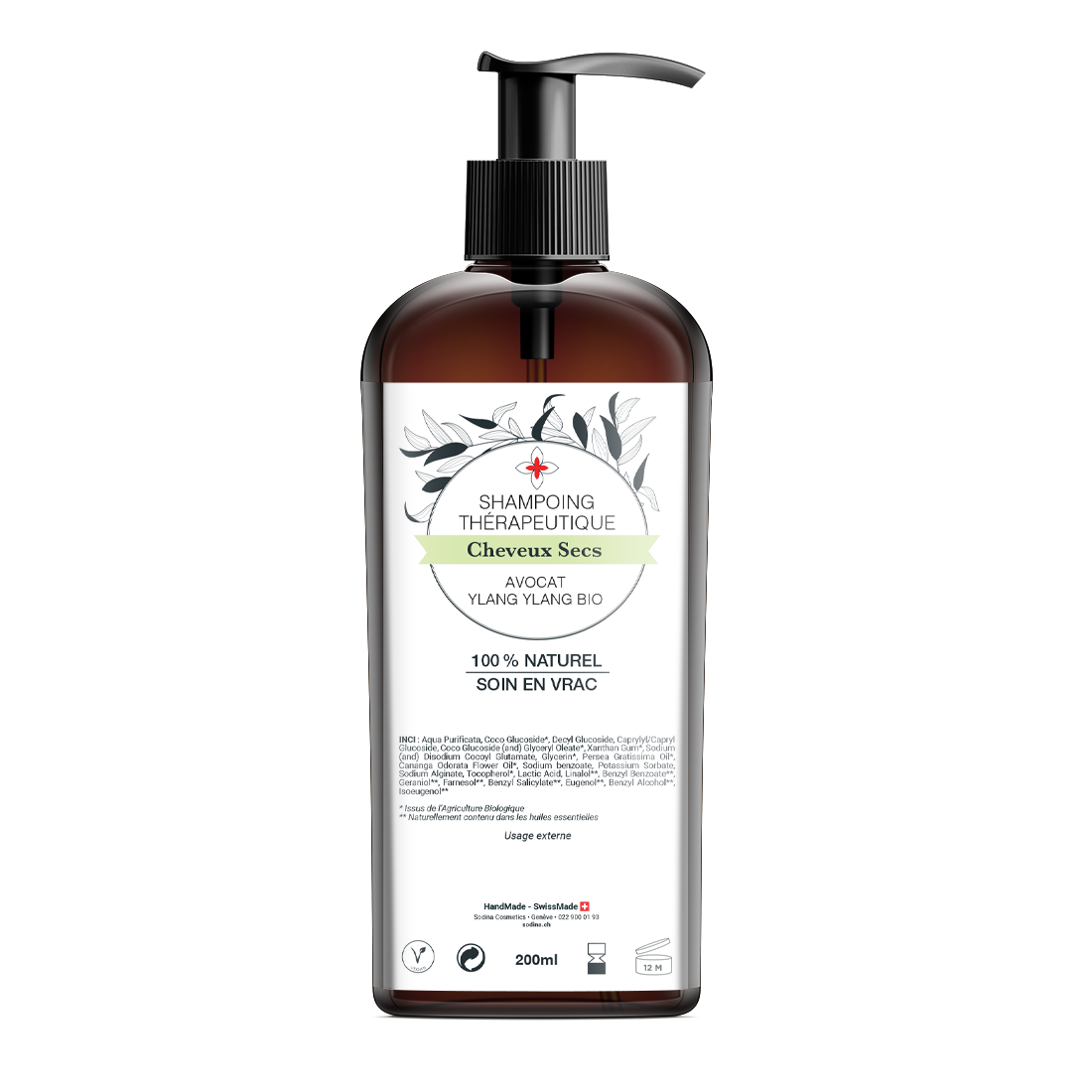 Shampoing Cheveux Secs 100% Naturel