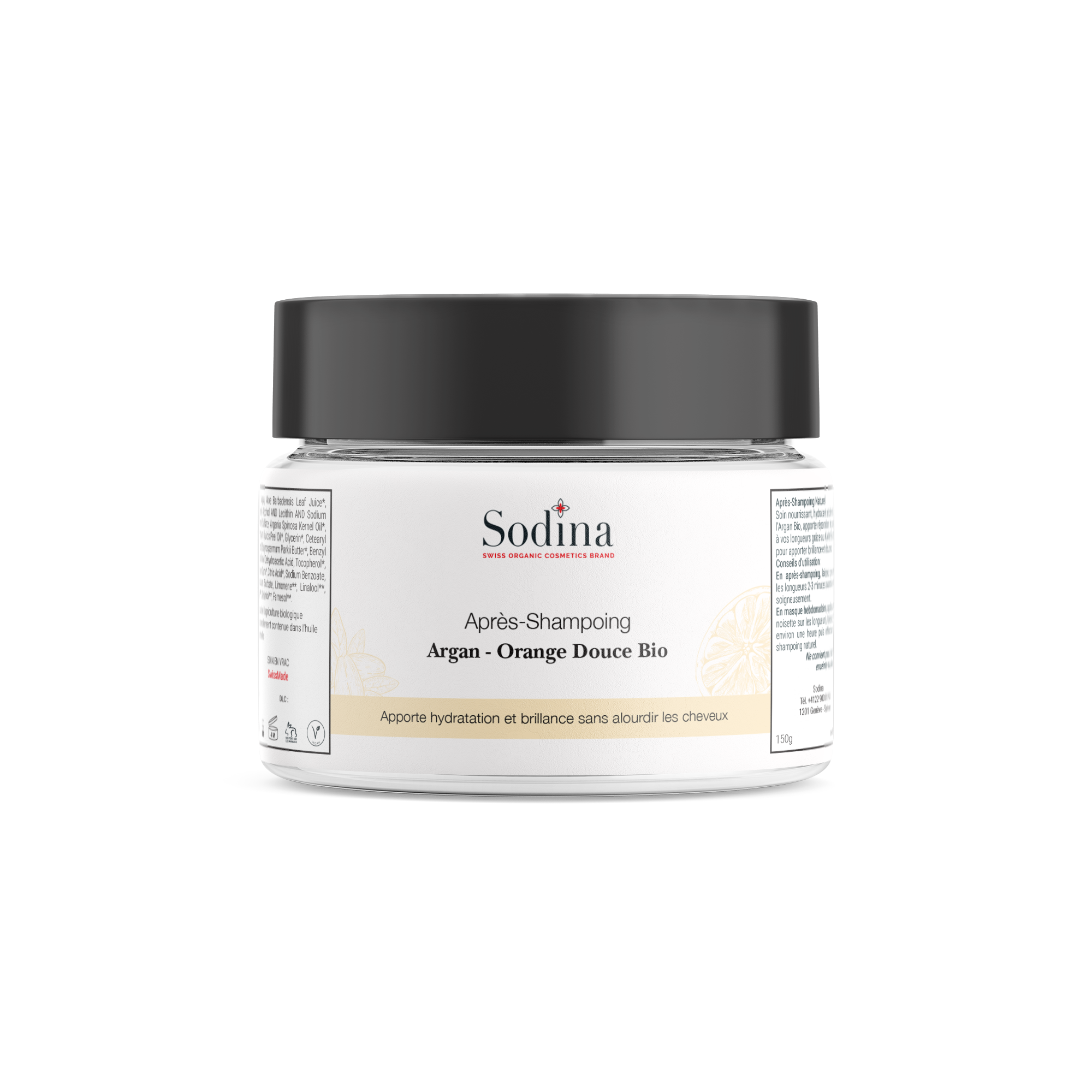 Soin Capillaire 2 en 1 à l'Argan et Orange Douce Bio